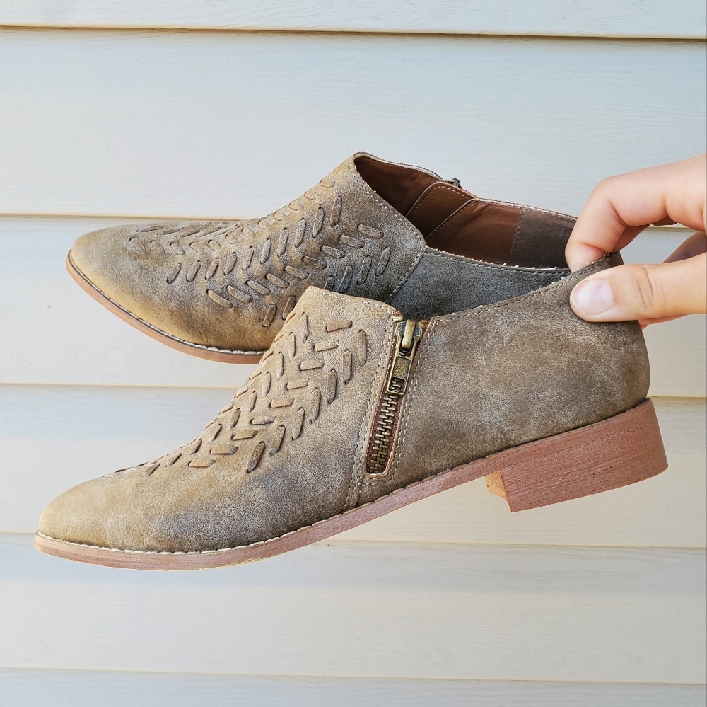 Genuine Leather Ankle Booties